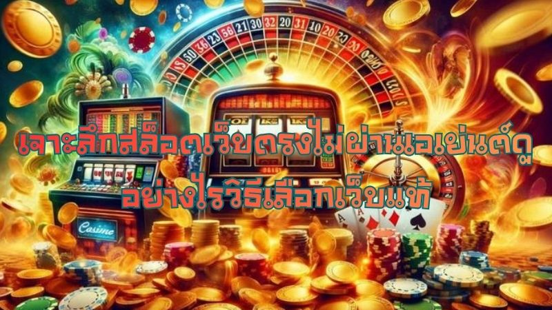 เจาะลึกสล็อตเว็บตรงไม่ผ่านเอเย่นต์ดูอย่างไรวิธีเลือกเว็บแท้