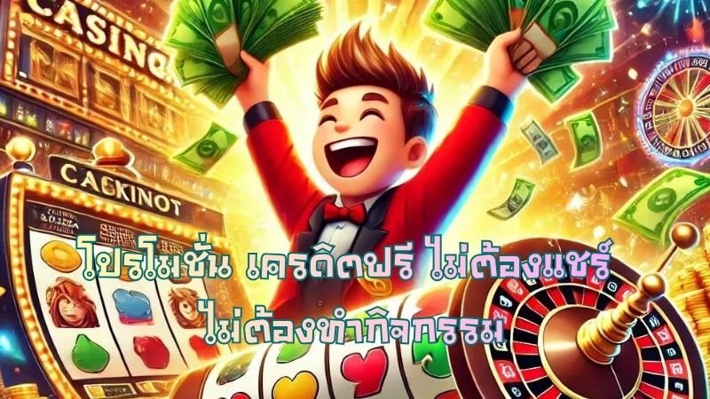โปรโมชั่น เครดิตฟรี ไม่ต้องแชร์ ไม่ต้องทำกิจกรรม