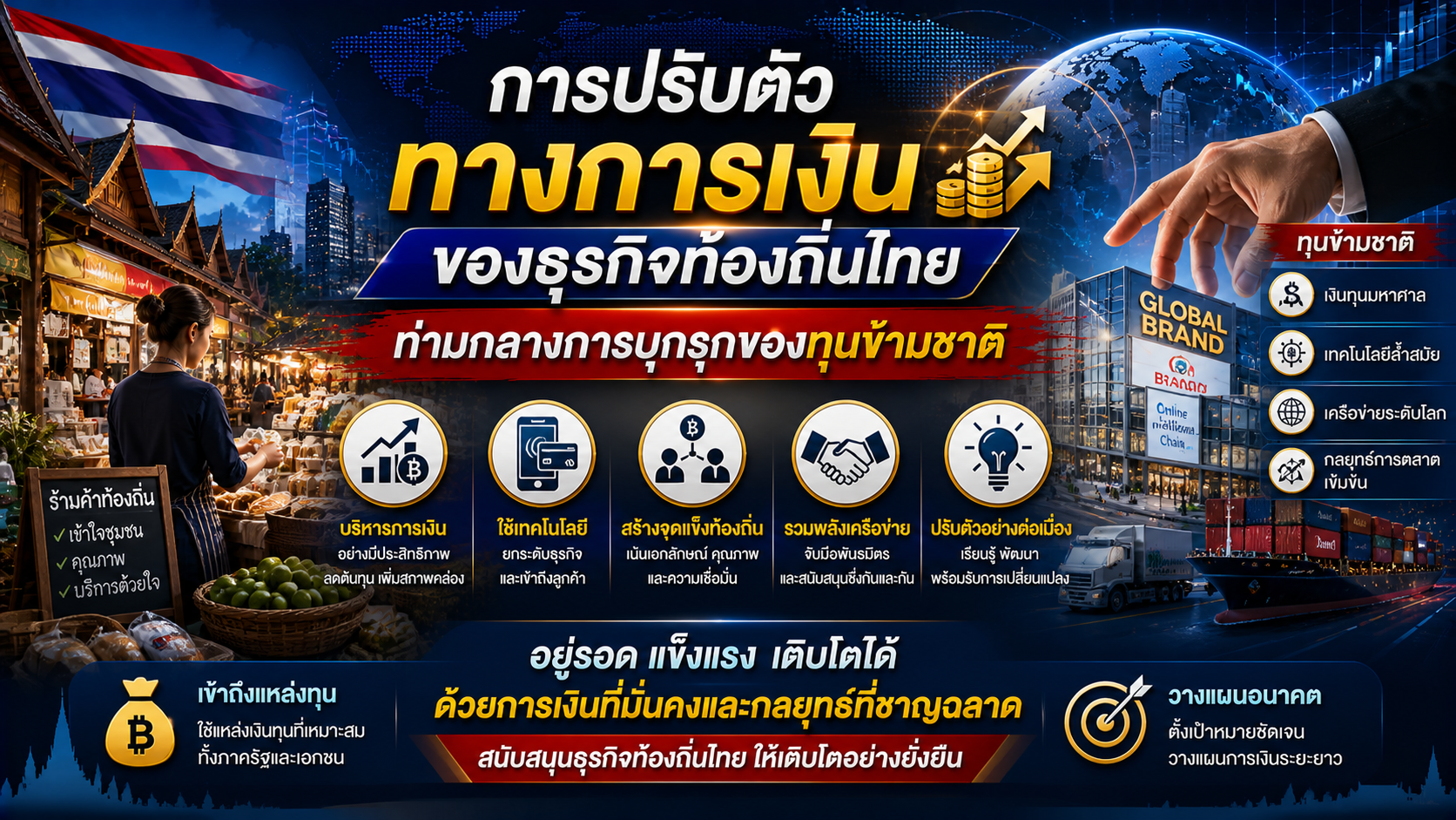 การปรับตัวทางการเงินของธุรกิจท้องถิ่นไทย ท่ามกลางการบุกรุกของทุนข้ามชาติ